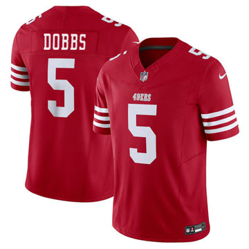 Josh Dobbs San Francisco 49ers red FUSE jersey
