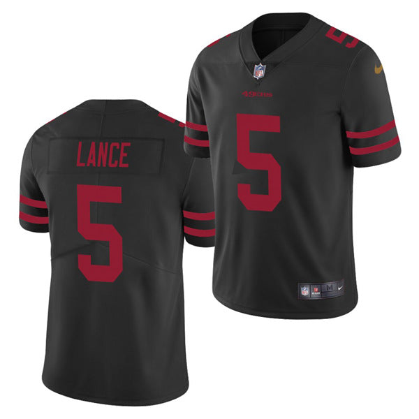 Trey Lance San Francisco 49ers black jersey