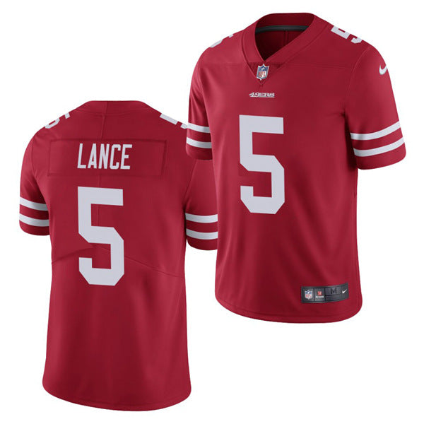 Trey Lance San Francisco 49ers red jersey