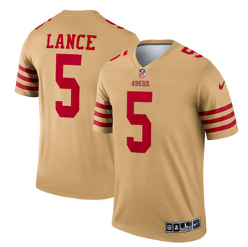 Trey Lance San Francisco 49ers gold Inverted Legend jersey