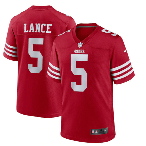 Trey Lance San Francisco 49ers scarlet Game jersey