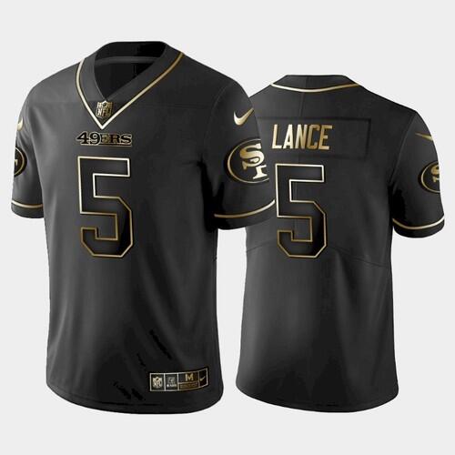 Trey Lance San Francisco 49ers black jersey