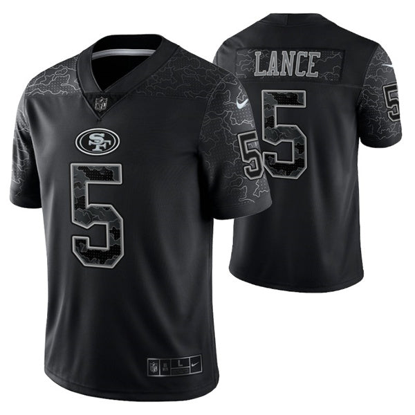 Trey Lance San Francisco 49ers black jersey