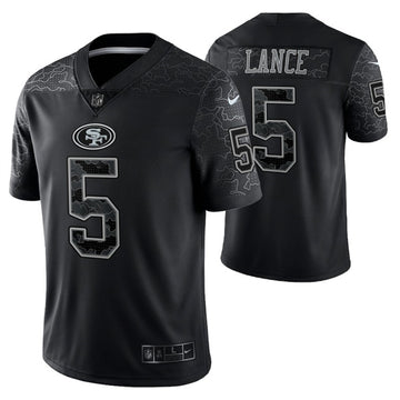 Trey Lance San Francisco 49ers black jersey