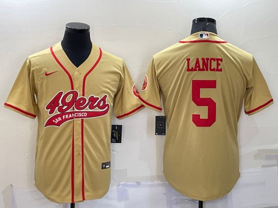 Trey Lance San Francisco 49ers gold jersey