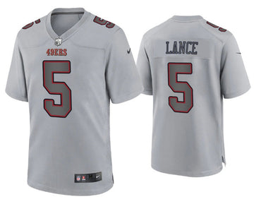 Trey Lance San Francisco 49ers gray Game jersey