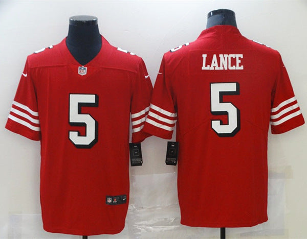 Trey Lance San Francisco 49ers red jersey