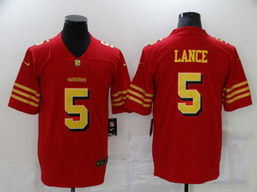 Trey Lance San Francisco 49ers red jersey
