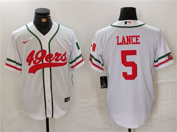 Trey Lance San Francisco 49ers white jersey