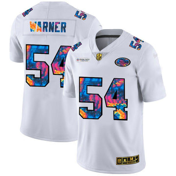 Fred Warner San Francisco 49ers white jersey