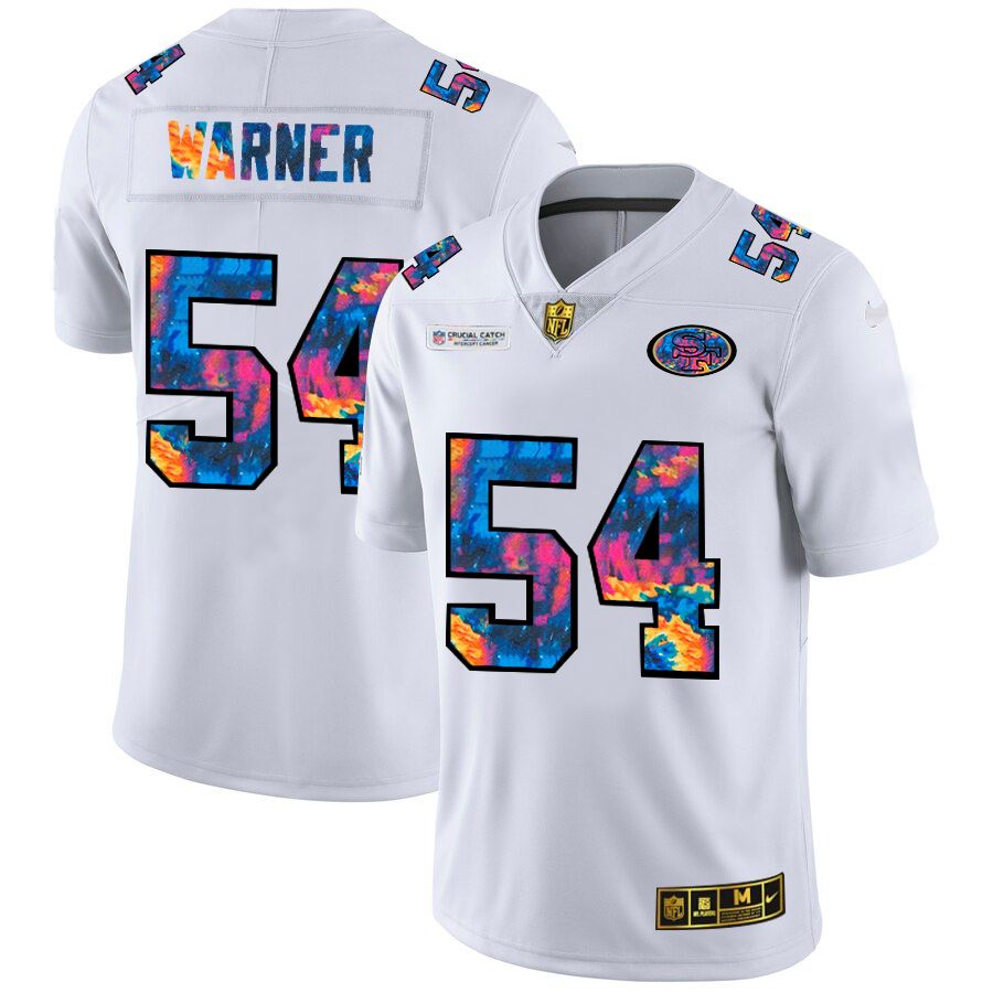 Fred Warner San Francisco 49ers white jersey