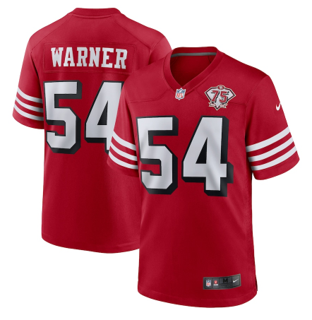 Fred Warner San Francisco 49ers scarlet Game jersey