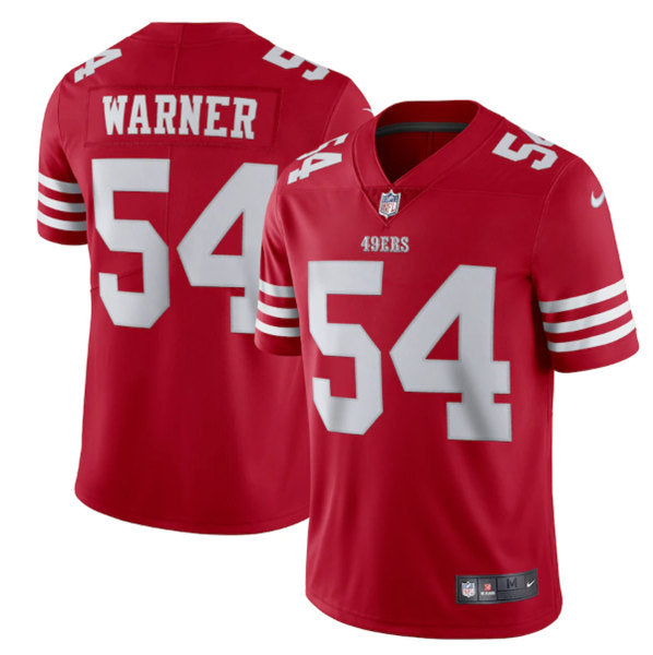 Fred Warner San Francisco 49ers scarlet jersey