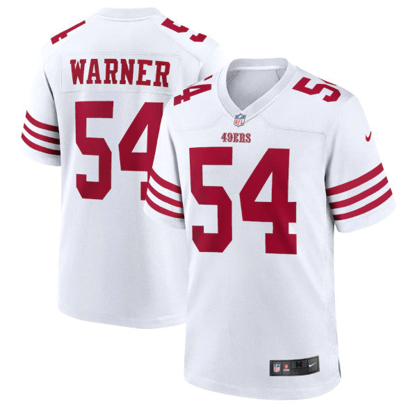 Fred Warner San Francisco 49ers white Game jersey