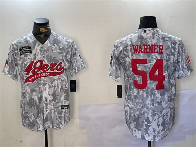 Fred Warner San Francisco 49ers camo Salute To Service jersey