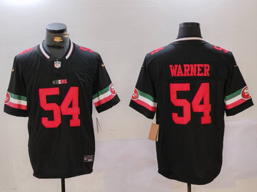 Fred Warner San Francisco 49ers black FUSE jersey