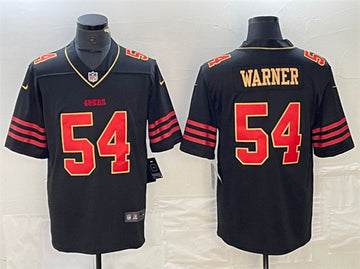Fred Warner San Francisco 49ers black jersey