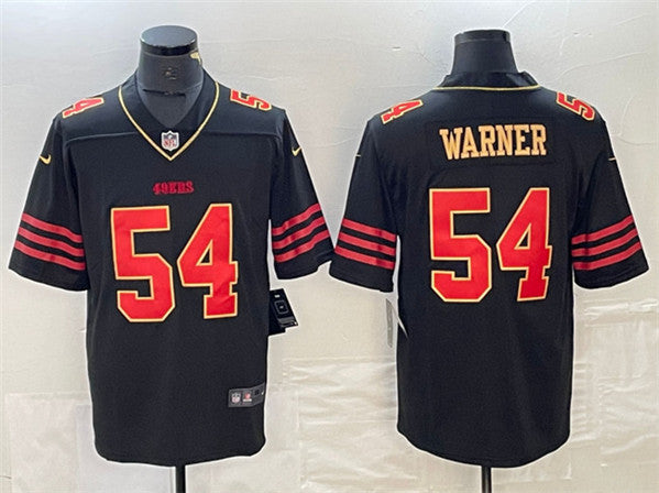 Fred Warner San Francisco 49ers black jersey
