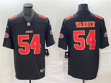 Fred Warner San Francisco 49ers black jersey