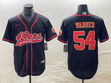 Fred Warner San Francisco 49ers black jersey