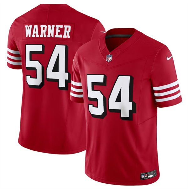 Fred Warner New San Francisco 49ers red FUSE jersey