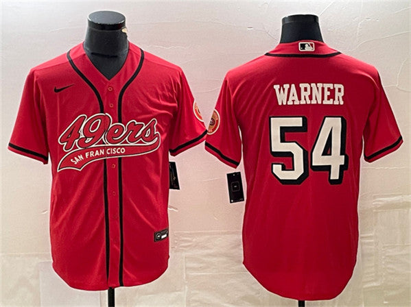 Fred Warner New San Francisco 49ers red jersey