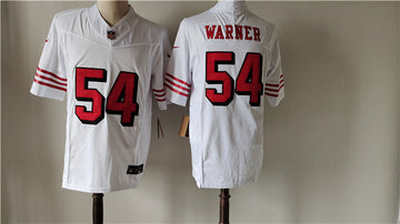 Fred Warner New San Francisco 49ers white FUSE jersey