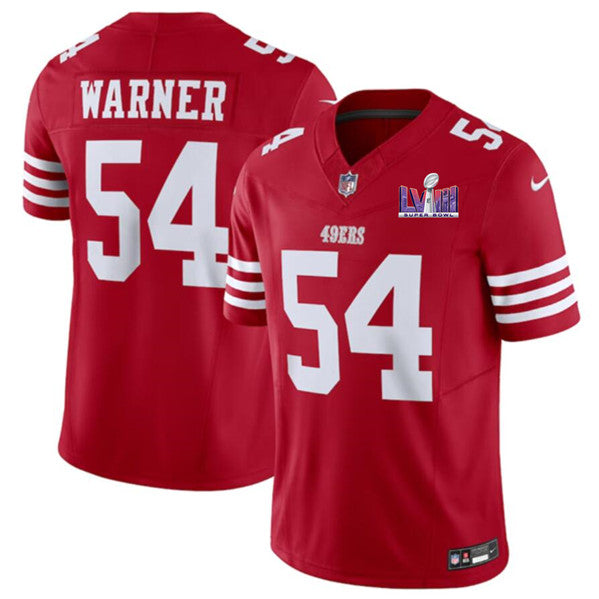 Fred Warner San Francisco 49ers red FUSE jersey