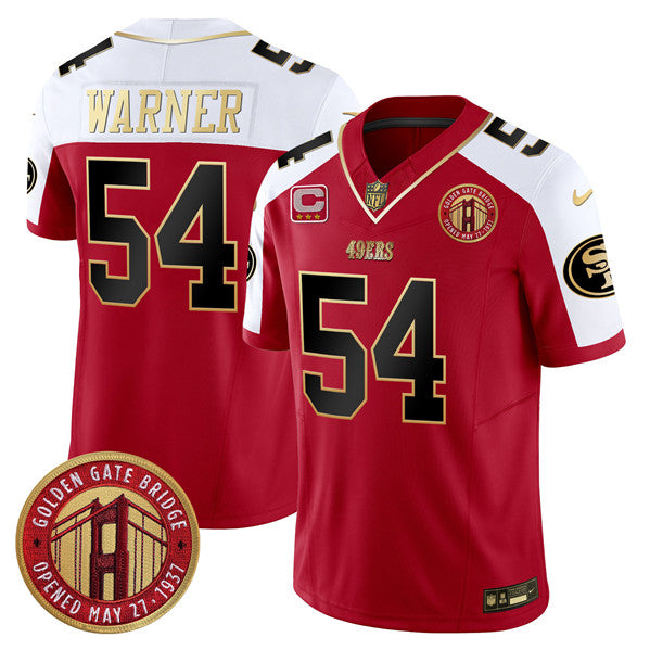 Fred Warner San Francisco 49ers red FUSE jersey