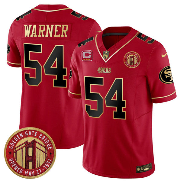 Fred Warner San Francisco 49ers red FUSE jersey