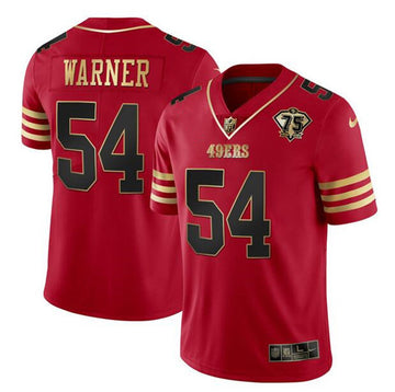 Fred Warner San Francisco 49ers red jersey