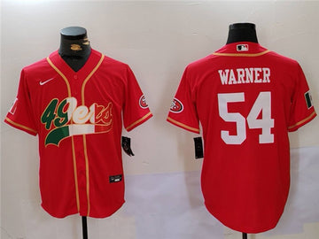 Fred Warner San Francisco 49ers red jersey