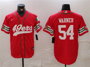 Fred Warner San Francisco 49ers red jersey