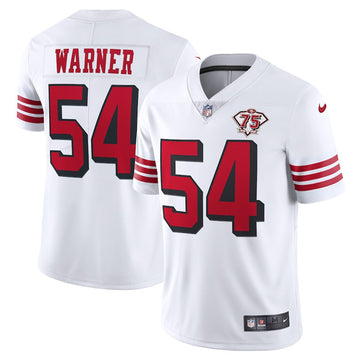 Fred Warner San Francisco 49ers white jersey