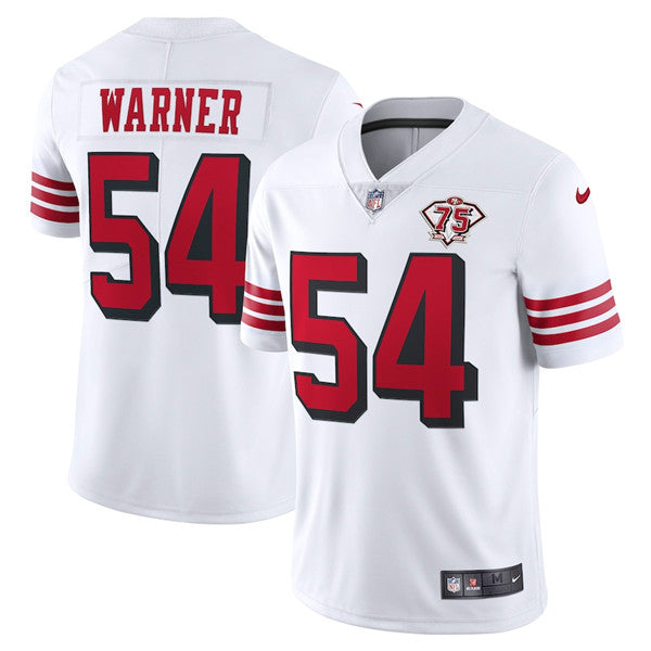 Fred Warner San Francisco 49ers white jersey