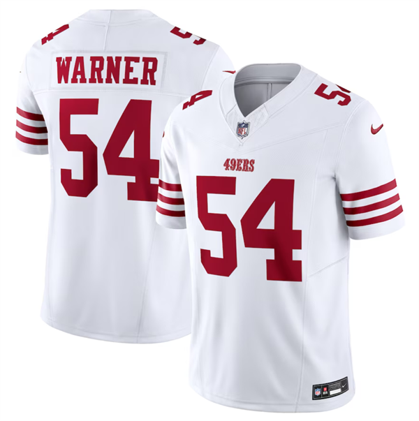 Fred Warner San Francisco 49ers white FUSE jersey