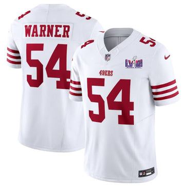 Fred Warner San Francisco 49ers white FUSE jersey