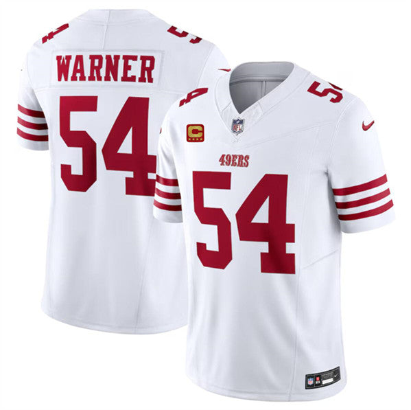 Fred Warner San Francisco 49ers white FUSE jersey