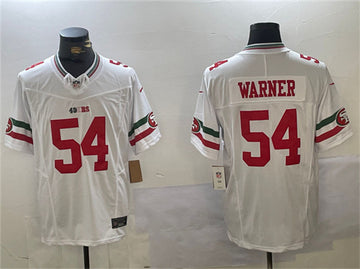 Fred Warner San Francisco 49ers white FUSE jersey