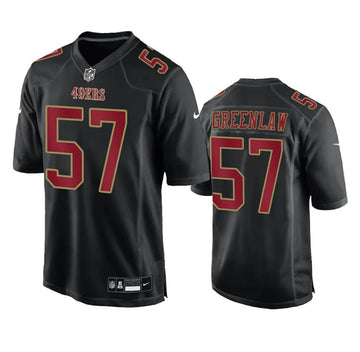 Dre Greenlaw San Francisco 49ers black Game jersey