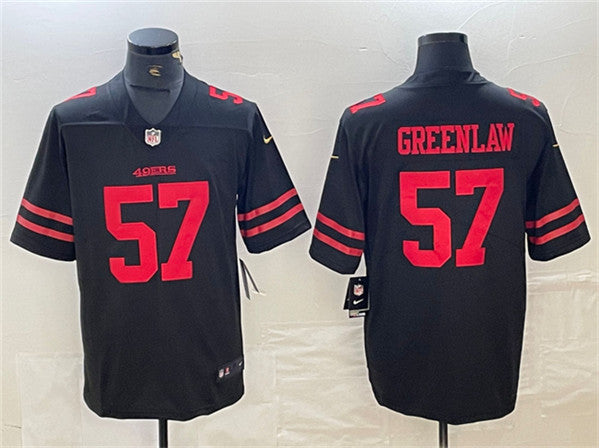 Dre Greenlaw San Francisco 49ers black jersey