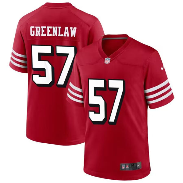 Dre Greenlaw New San Francisco 49ers red Game jersey
