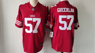 Dre Greenlaw San Francisco 49ers red FUSE jersey
