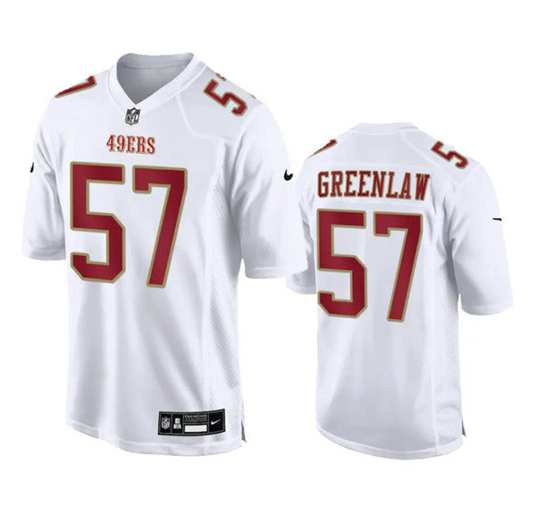 Dre Greenlaw San Francisco 49ers white Game jersey