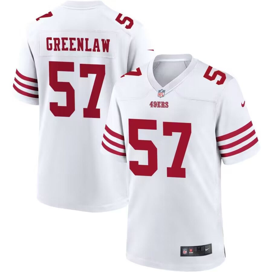 Dre Greenlaw San Francisco 49ers white Game jersey