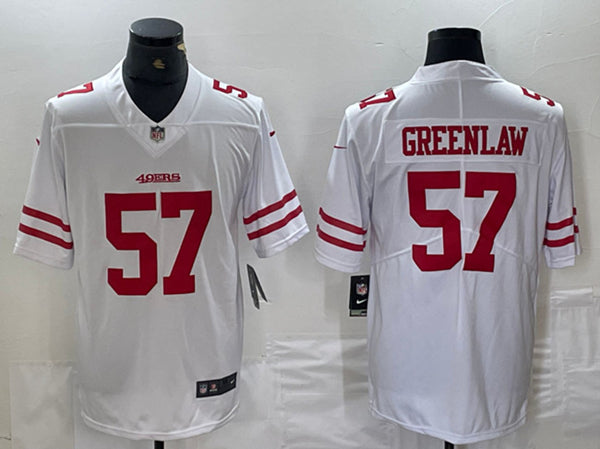 Dre Greenlaw San Francisco 49ers white jersey