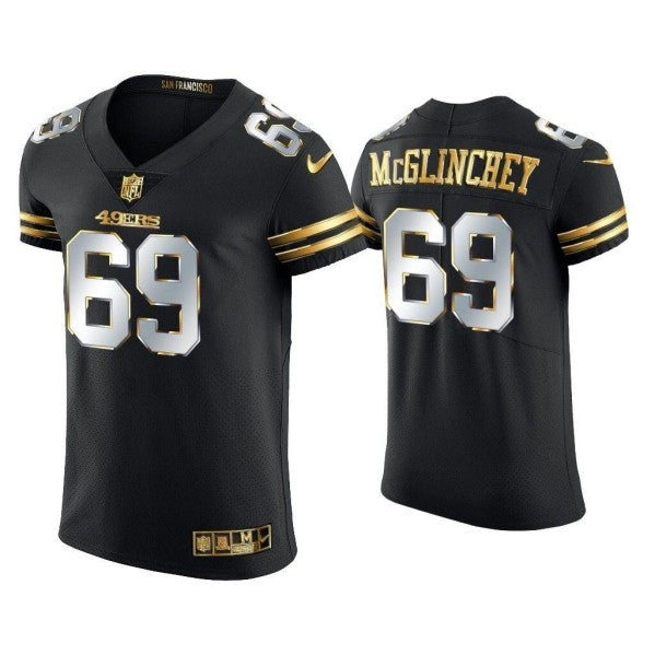 Mike McGlinchey San Francisco 49ers black jersey