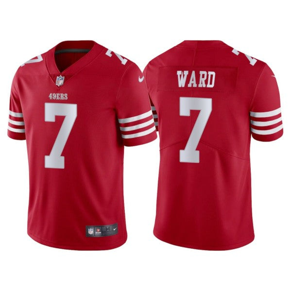 Charvarius Ward San Francisco 49ers red jersey