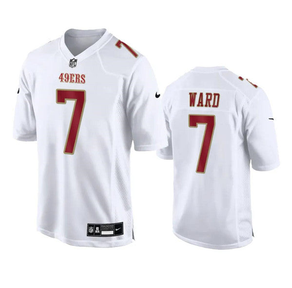 Charvarius Ward San Francisco 49ers white Game jersey