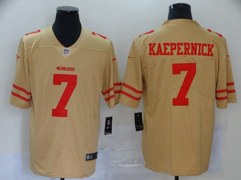 Colin Kaepernick San Francisco 49ers gold Inverted Legend jersey